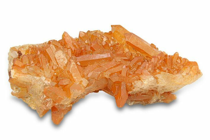 Tangerine Quartz Crystal Cluster - Brazil #289748